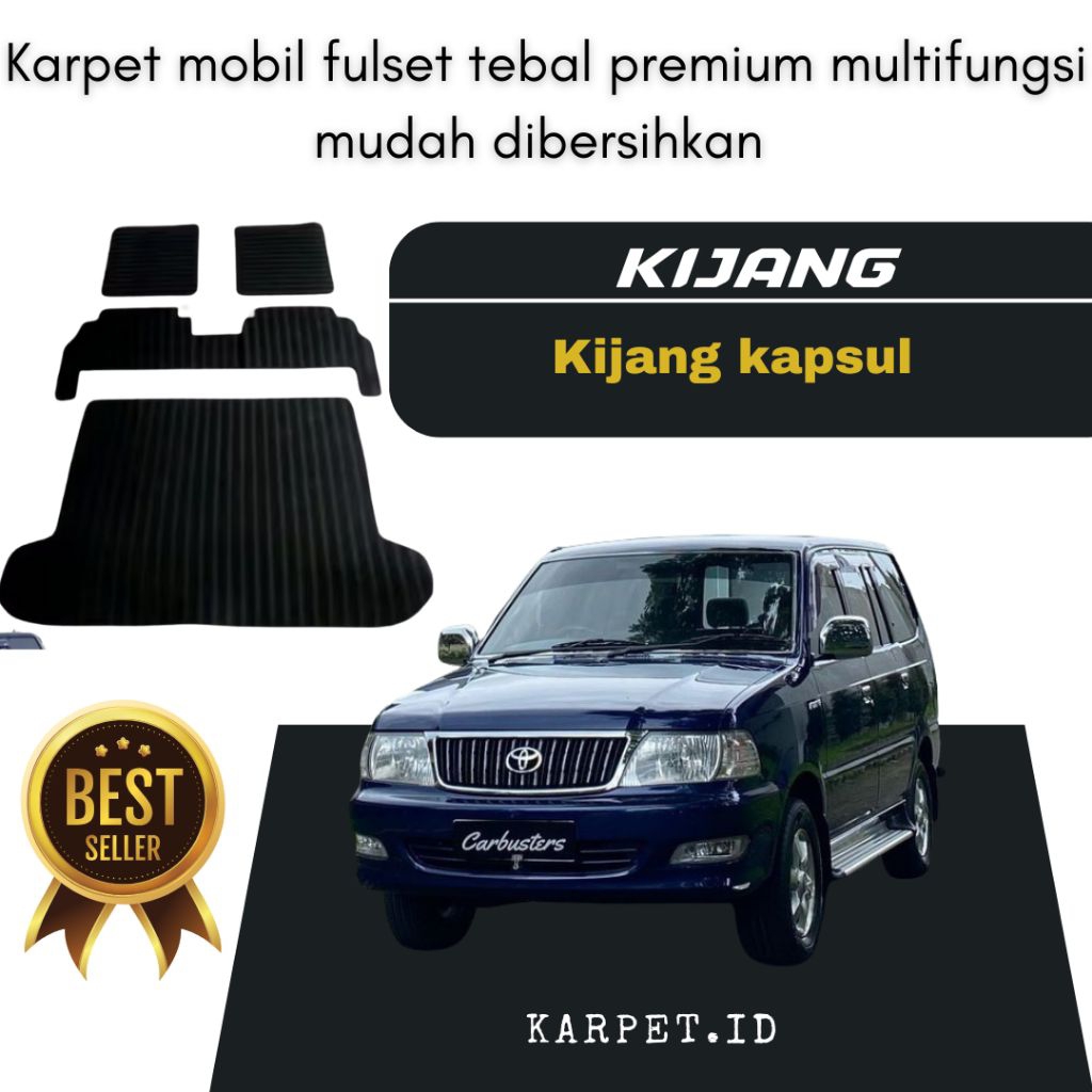 karpet.id karpet lantai mobil kijang kapsul fulset kijang lgx/lx/sgx/sx fulset