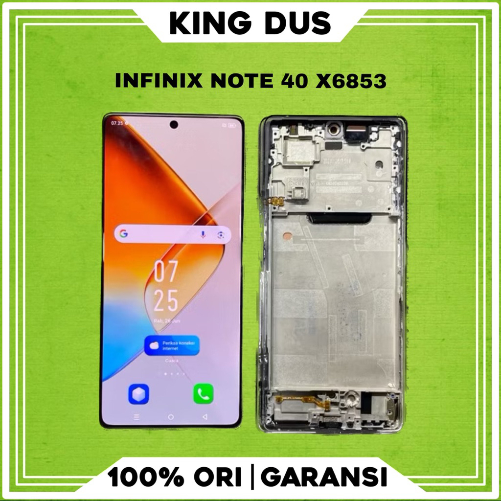 LCD TS TOUCHSCREEN FULLSET FRAME INFINIX NOTE 40 X6853 / NOTE 40S X6850B ORIGINAL COPOTAN