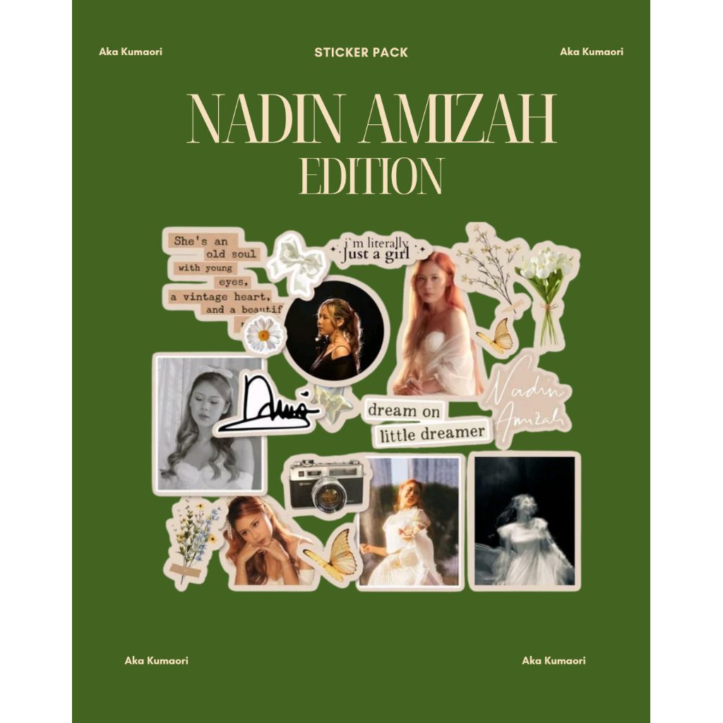 Nadin Amizah Sticker Pack | Set Sticker Nadin Amizah 20 pcs
