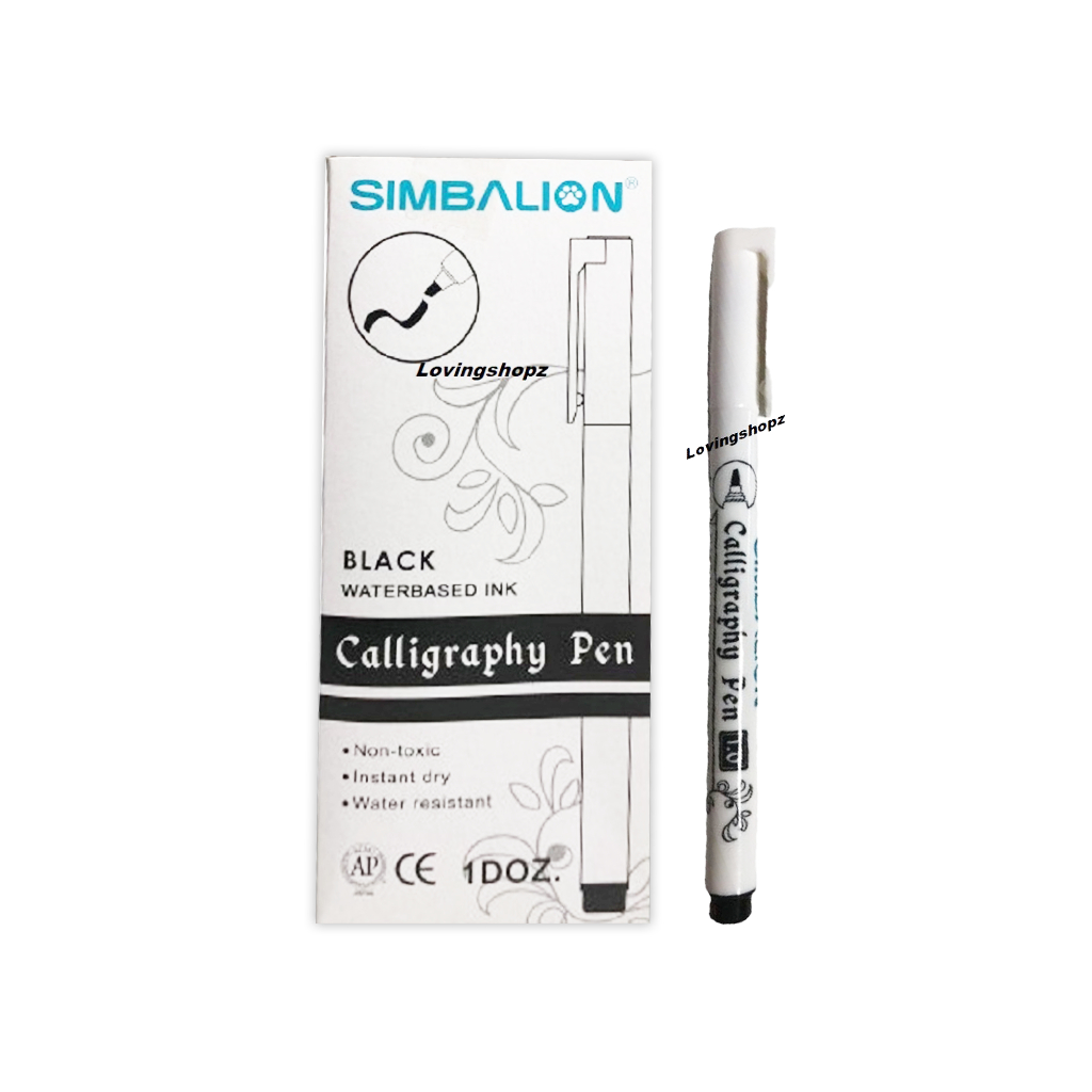 Calligraphy Pen Simbalion 1 mm , pulpen tulisan kaligrafi Arab , China,pen seni menulis huruf, pulpe