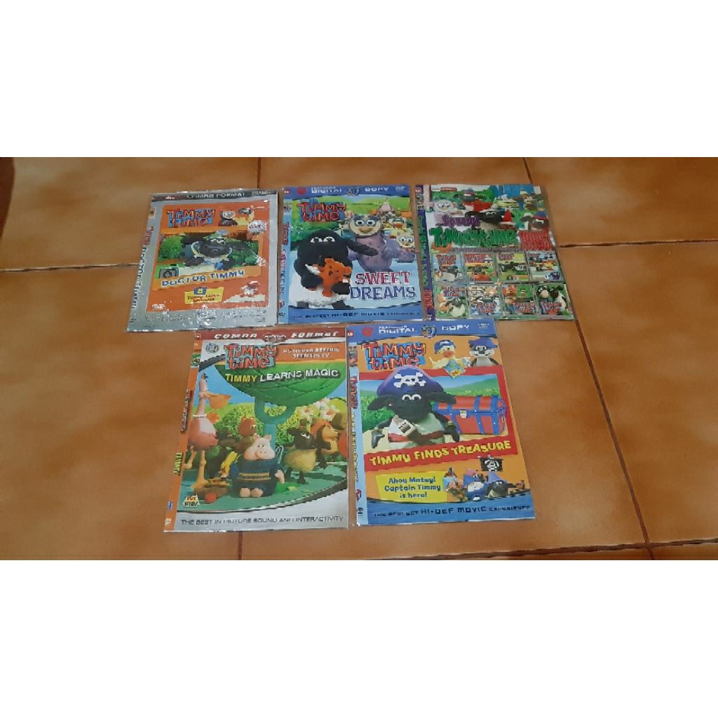 Cd dvd film kartun timmy time movie 1 set = 5 pcs take all