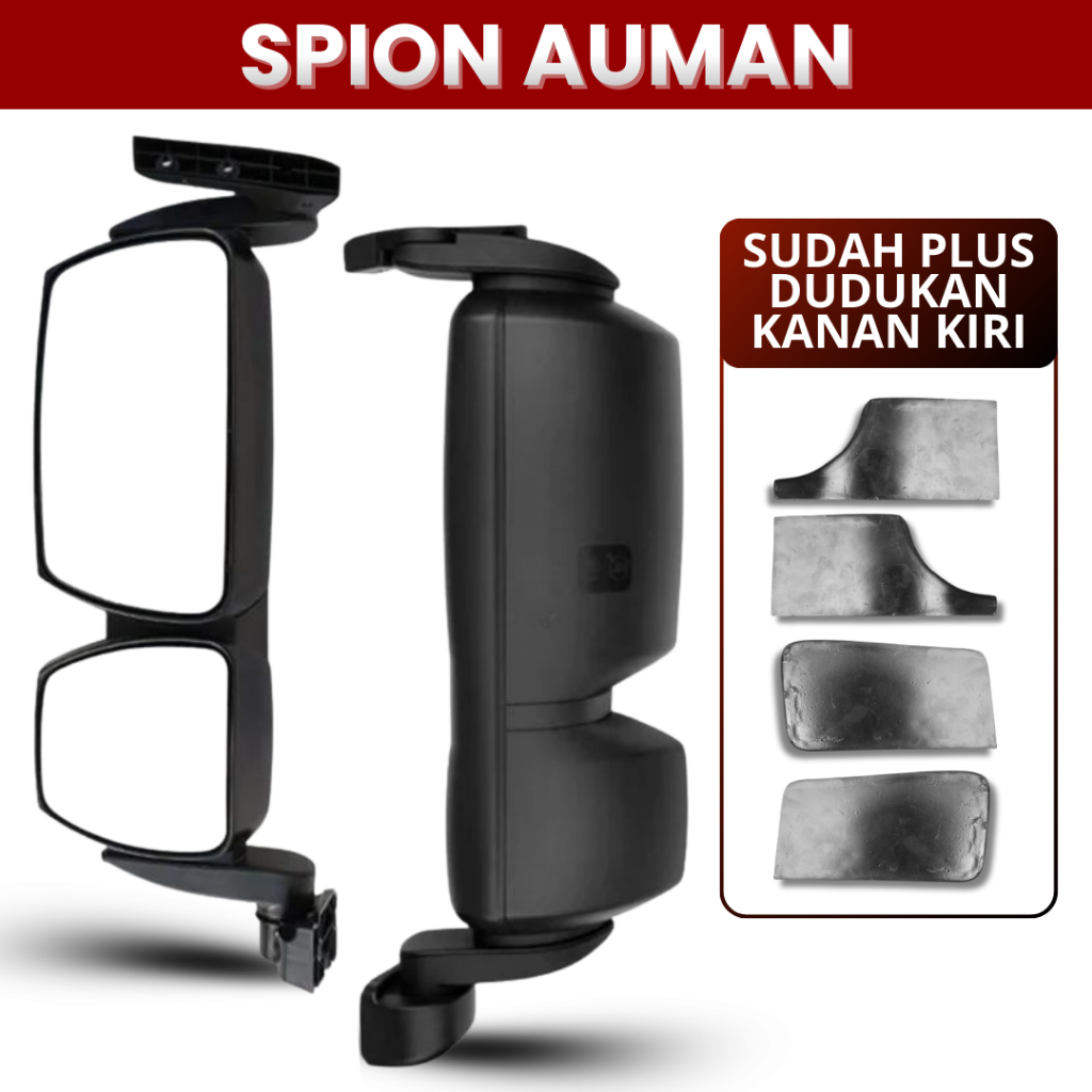 sepasang (2 biji) spion auman spion variasi truk hino 500 canter giga dan sejenisnya set gagang spio