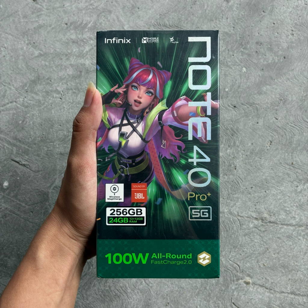 HP BARU INFINIX NOTE 40 PRO PLUS 5G 12/256 12GB 256GB ORIGINAL GARANSI RESMI