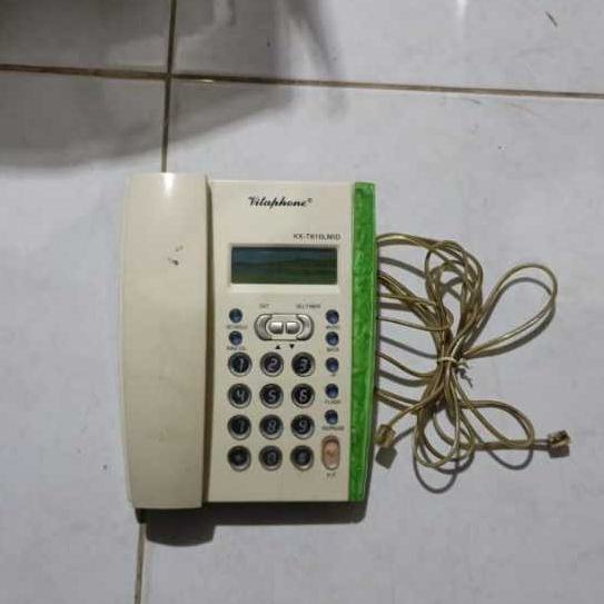 Telepon Kabel VITAPHONE Classic BEKAS | KX-T Series |  Cordless Phone JADUL | (TIDAK DITES))