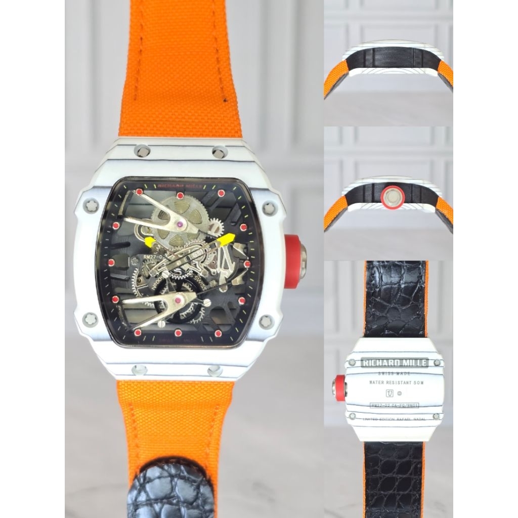 JAM TANGAN RM27-02 ROURBILLON SWISS AUTOMETIC TOP TIER 5 FULLSET