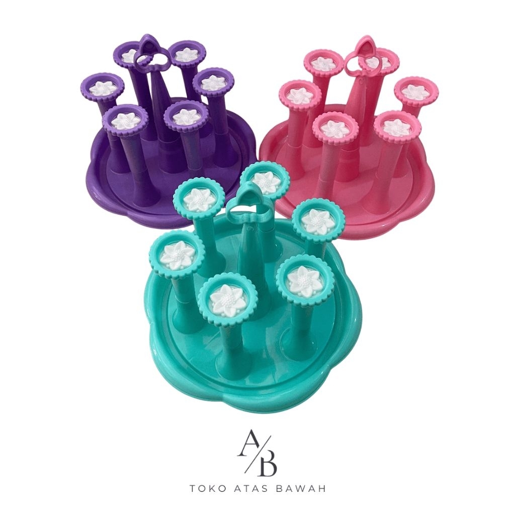 Tempat Gelas/Stand Gelas Bulat Daisuki isi 6 Tangkai