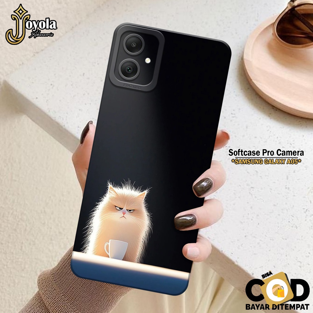 Case Samsung Galaxy A05 Terbaru JOYOLA Fashion Case Kucing Softcase Samsung Galaxy A05 Casing Samsun