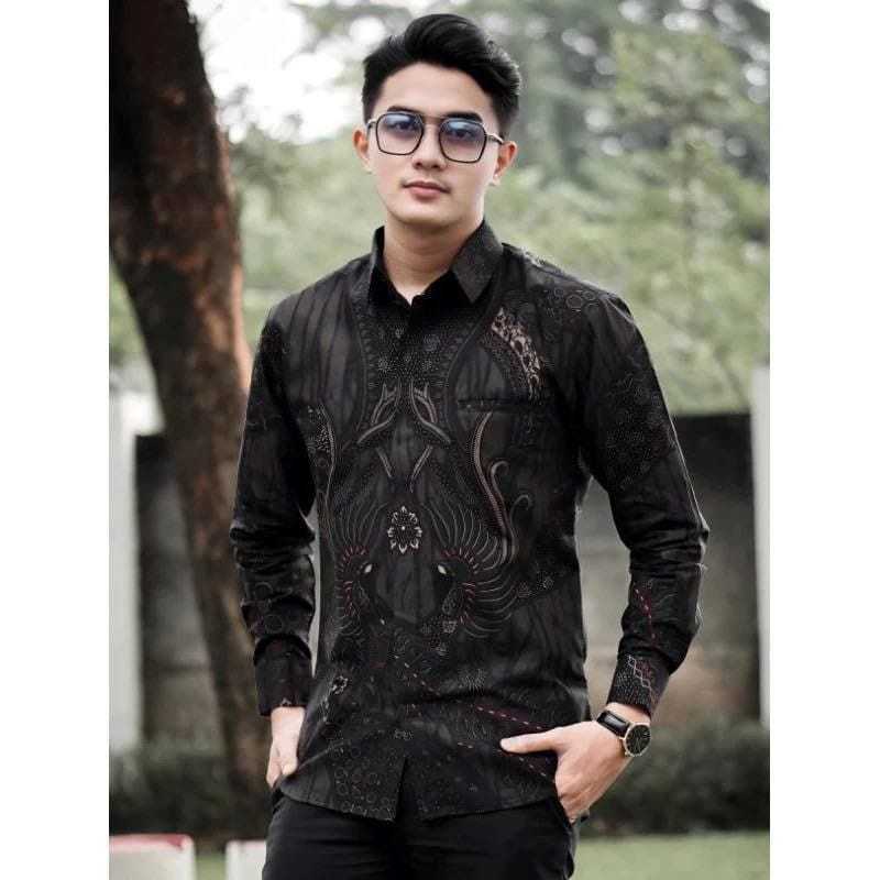 KEMEJA BATIK PRIA KEREN/KEMEJA BATIK PRIA LENGAN PANJANG