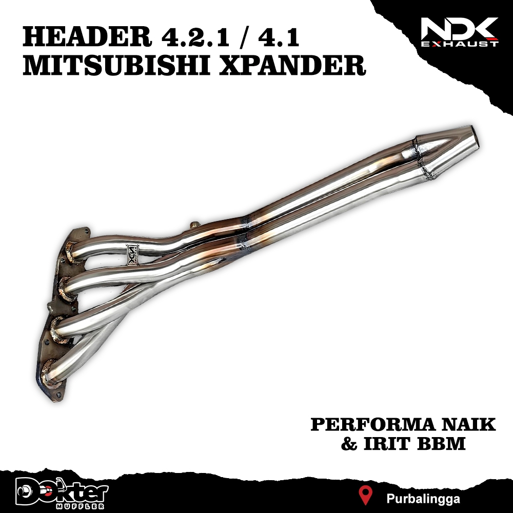 HEADER RACING MOBIL XPANDER MANIPOL RACING BAGIAN HEADER NDK EXHAUST