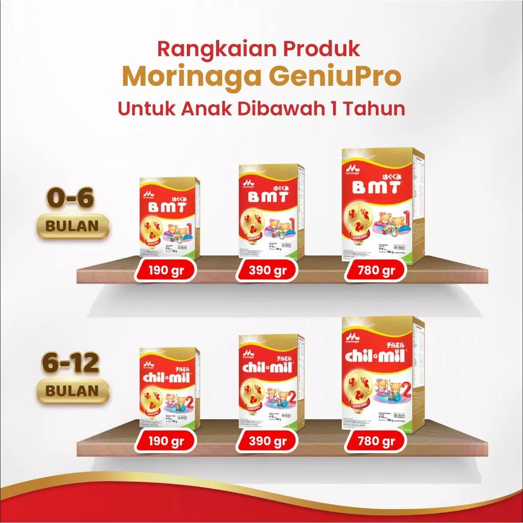 Morinaga BMT Gold Geniupro Susu Bayi 0-6 Bulan
