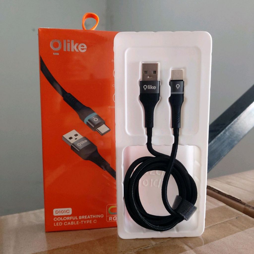 Olike D101C Colorful Breathing Led Cable Type-C