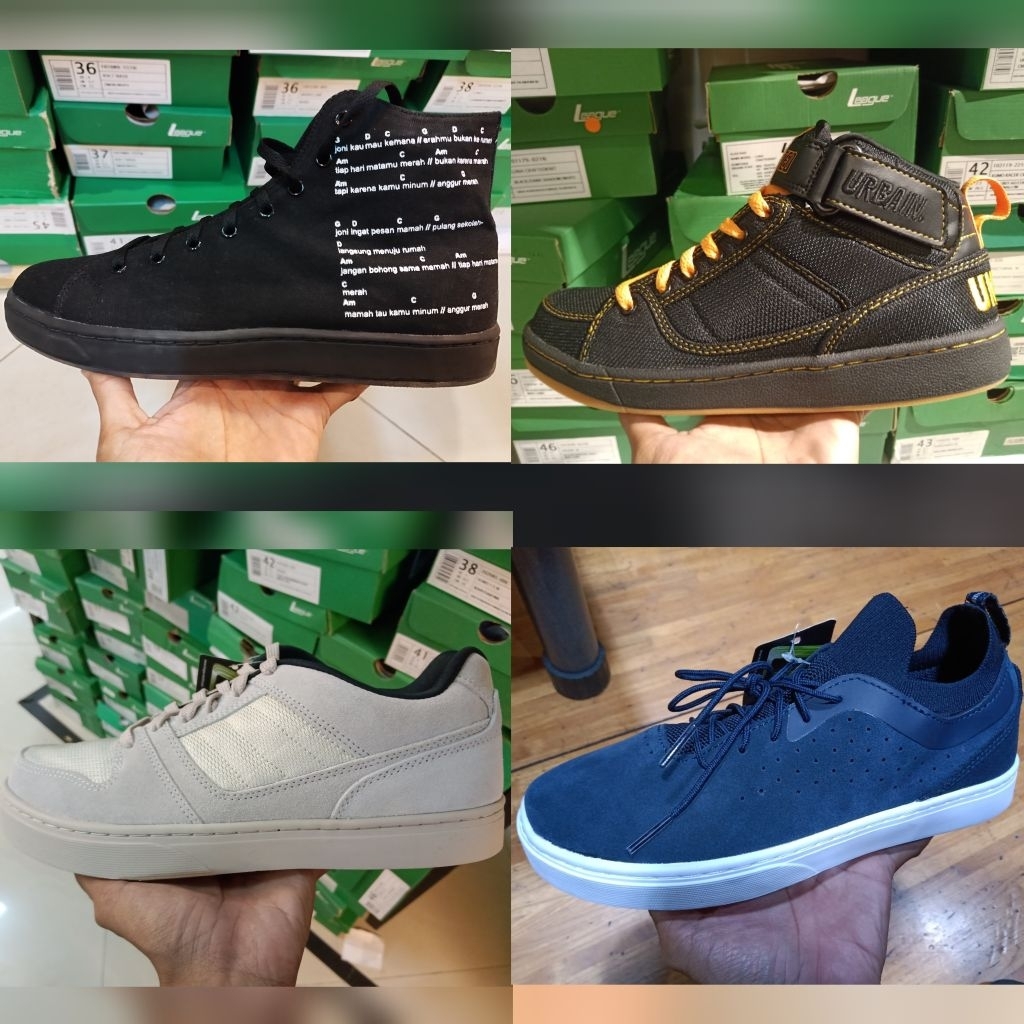 Sepatu League Geof Urbain Griffin Street Original Sepatu Sneakers Lifestyle Pria Wanita
