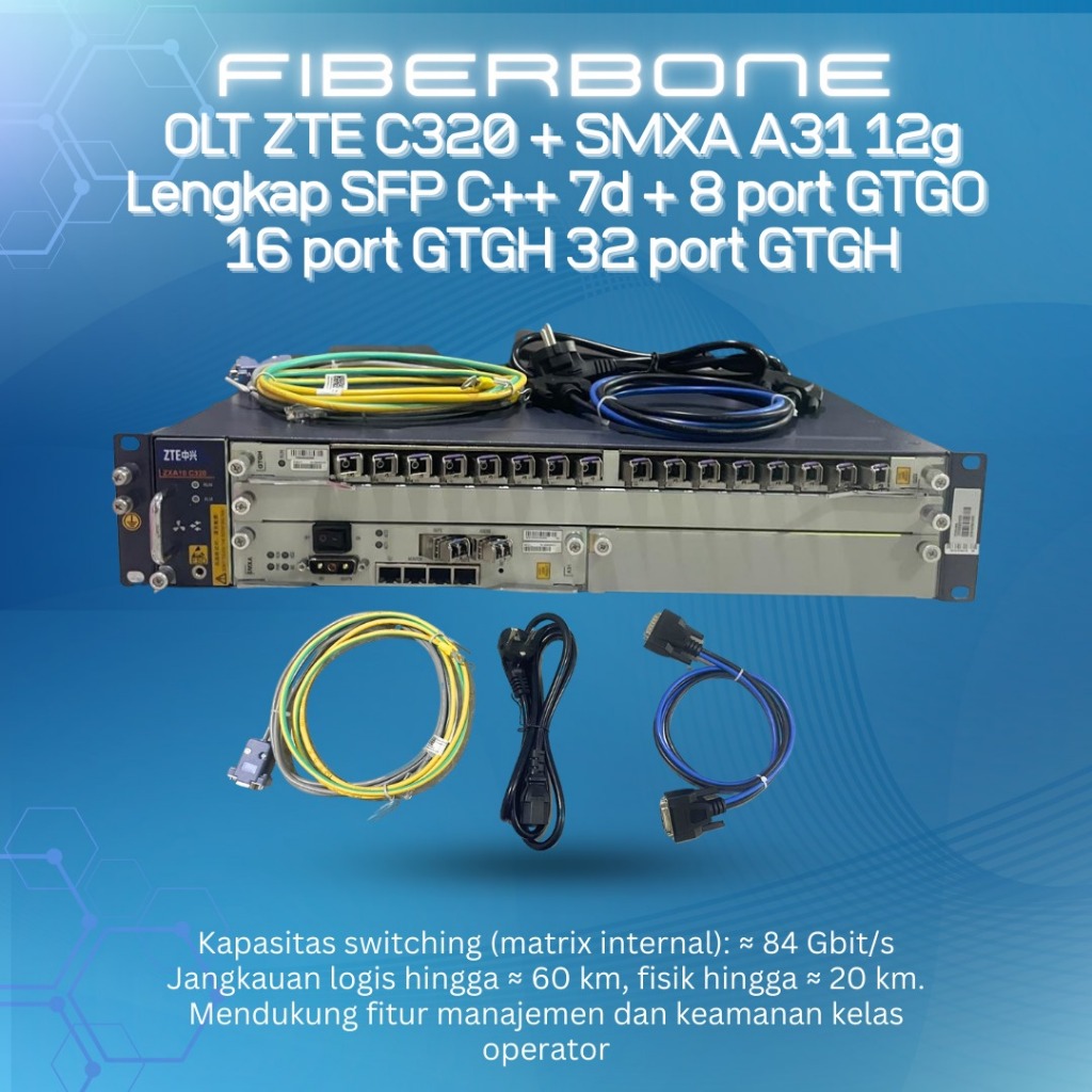 OLT GPON ZTE C320 8 16 32 PORT