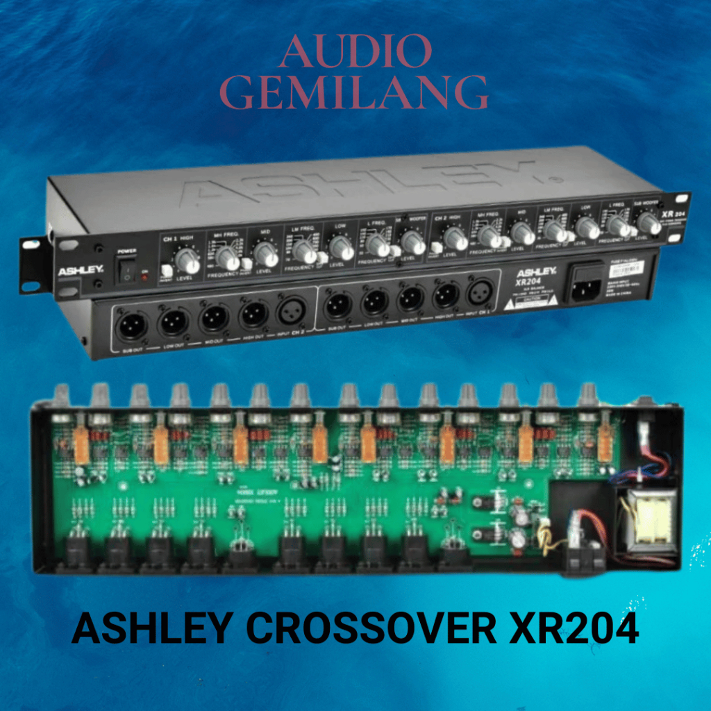 CROSSOVER ASHLEY XR204 CROSOVER XR 204 4 WAY SUBWOOFER