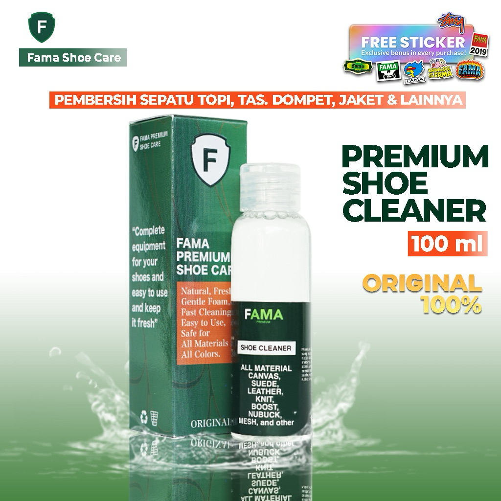 FAMA-Shoe Cleaner 100ml-pembersih sepatu-sabun sepatu-Fama Shoes Cleaner-Fama Shoe Cleaner