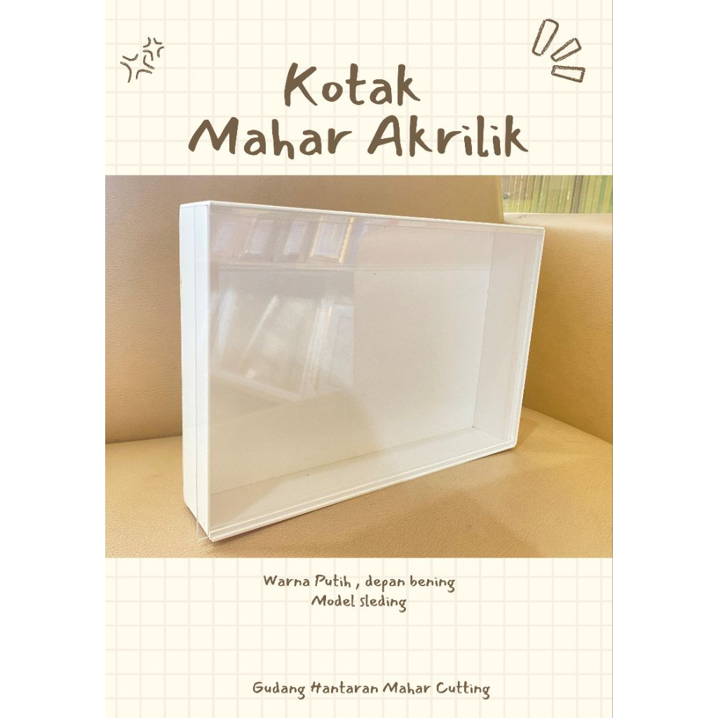Kotak Mahar Akrilik | Warna | Frame Mahar | Aksesoris