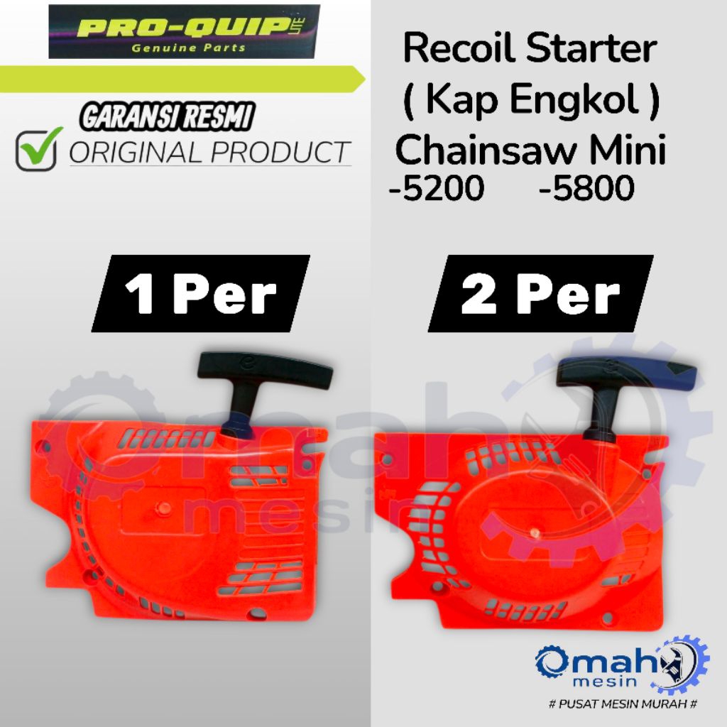 Recoil Starter Assy / Kap Engkol / Engkol Starter Senso Chainsaw 5200 5800