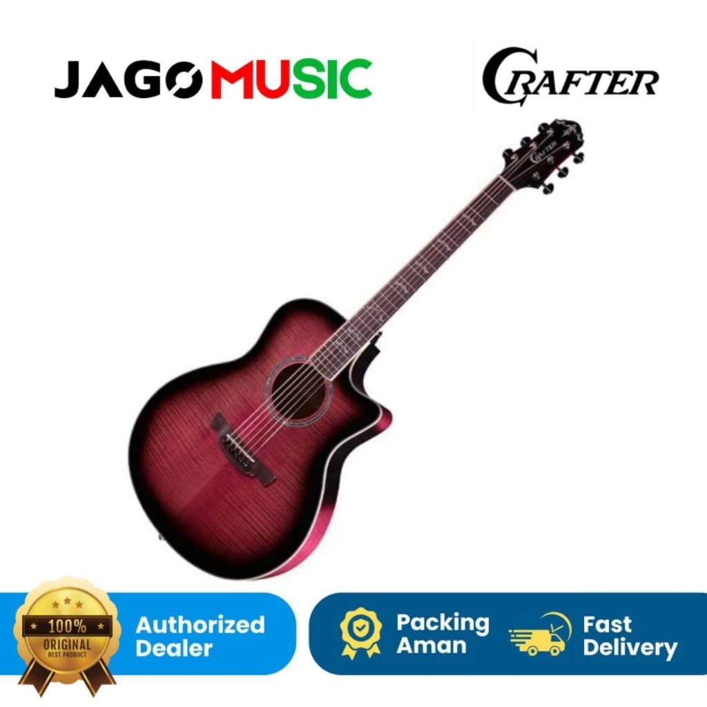 Gitar Akustik Elektrik Crafter Noble TPS Edition Flame Maple Guitar Crafter Noble TPS