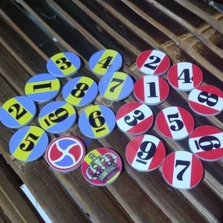 biji karambol diameter 3,6 cm tebal 3 mm