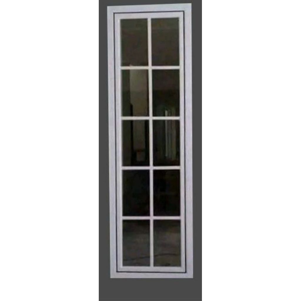 satu set kusen jendela alumunium 3 in ukuran L 50.T 185. gratis Peking kayu