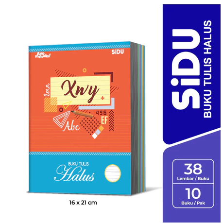 [ PAK ] Buku Tulis HALUS SIDU / Vision 38 Lembar (Isi 10 Buku HALUS)