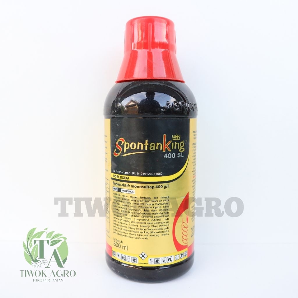 INSEKTISIDA SPONTAN KING 400 SL Monosultap 500 ML Obat Wereng Penggerek Batang Padi