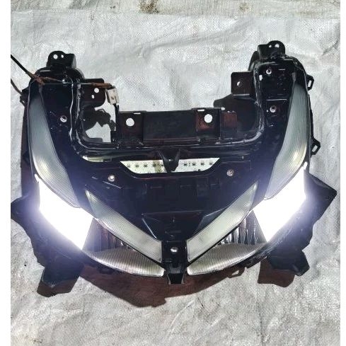 LAMPU DEPAN HEADLAMP REFLEKTOR AEROX NEW 155 bbp b6h ORIGINAL LEPASAN SUDAH CUSTOM LAMPU ALIS ( TANP