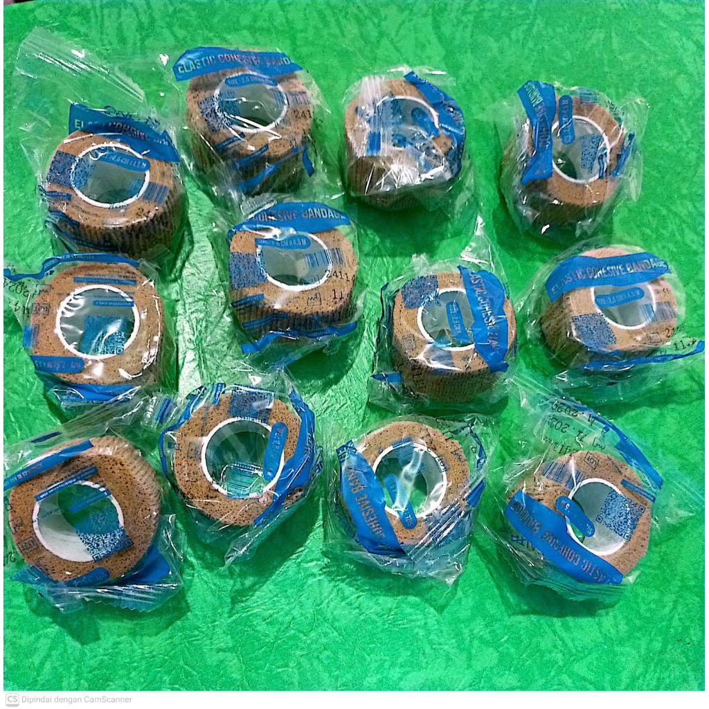 Elastic Kohesive Bandage / Elastic Bandage / EB/ Verband Rekat / Verband Elastis