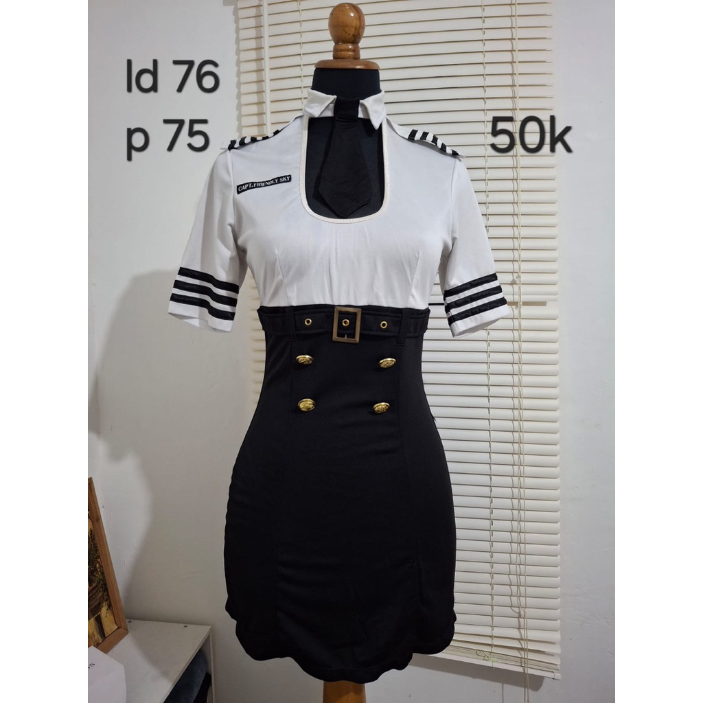 kostum cosplay pilot kapten pl