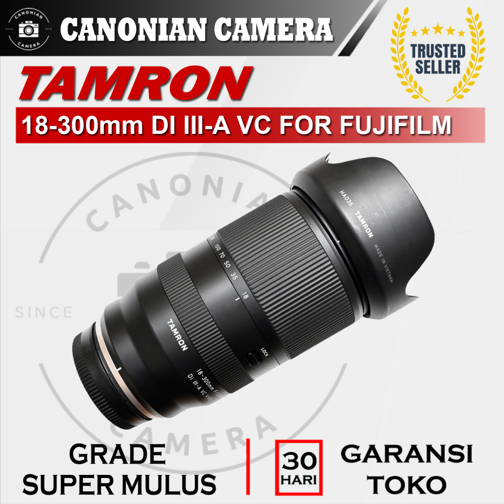 Lensa Tamron 18-300mm DI III-A VC VXD For Fujifilm