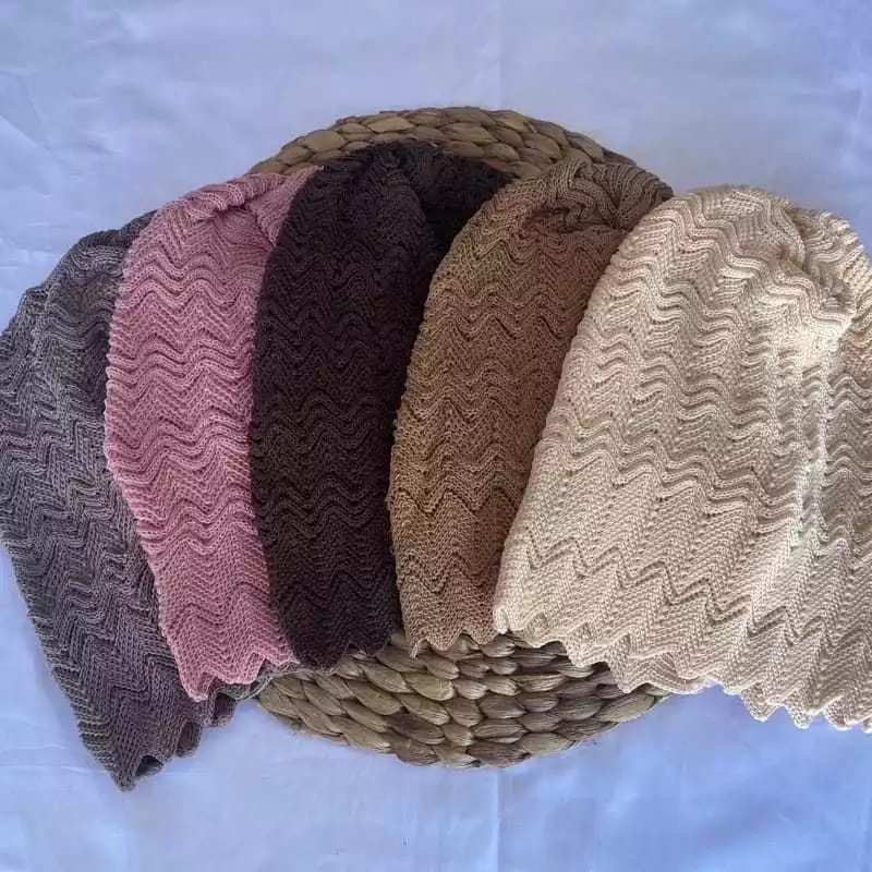 Ciput Rajut Nenek Zigzag Premium Kupluk Rajut Nenek Premium