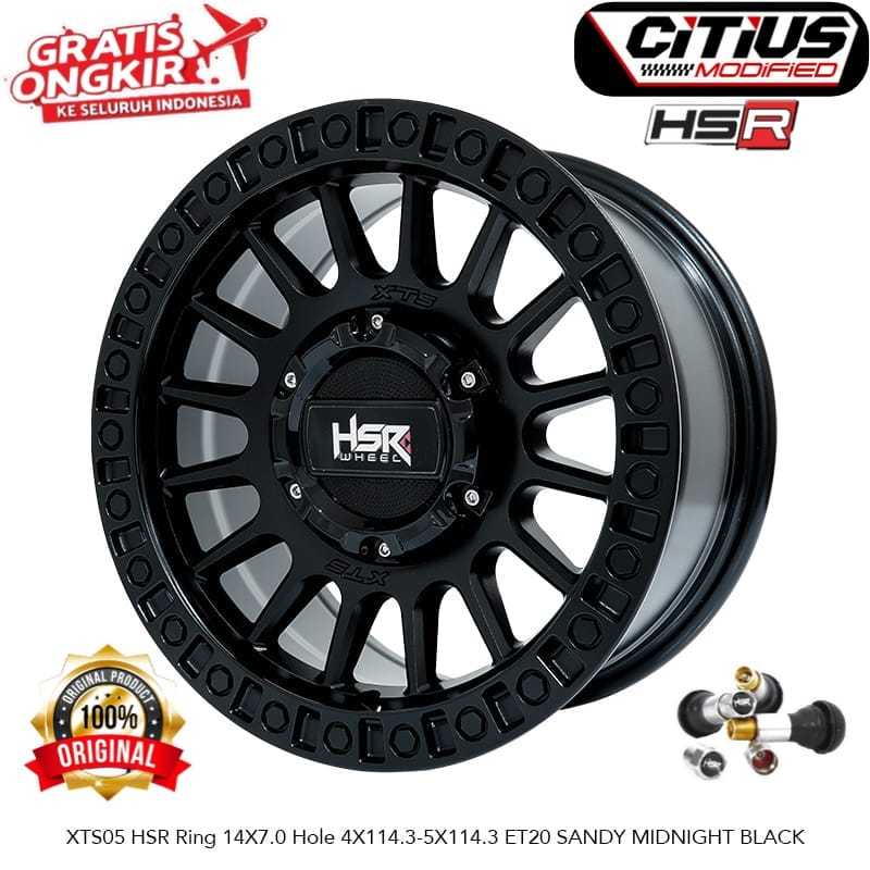 Velg Mobil Offroad Ring 14 HSR XTS-05  Mobil Kijang Granmax L300 Apv Grand Phanter Gratis Ongkir