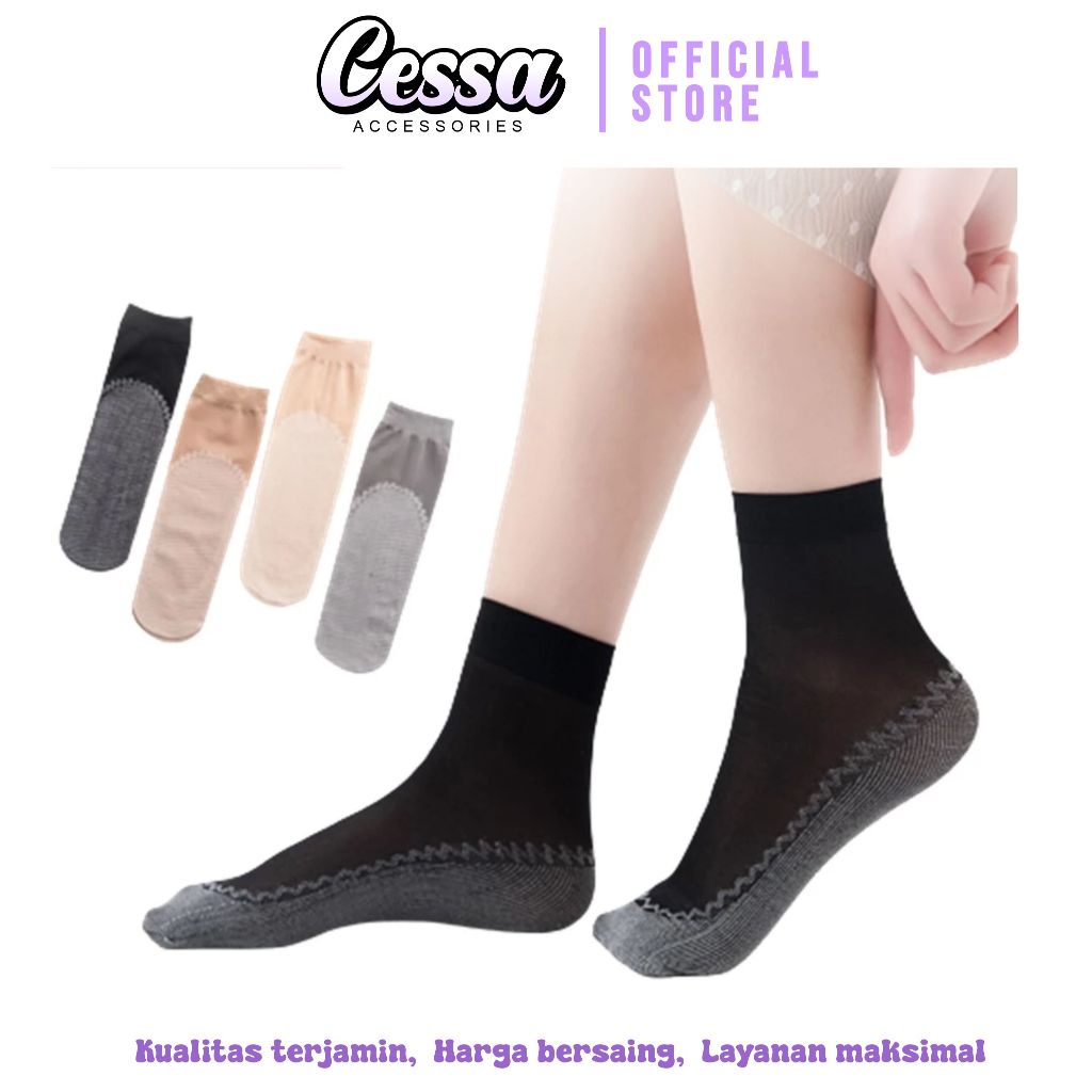 Kaos Kaki Wanita Model Stocking Fashion Korean 6702 Kaos Kaki Pendek Transparant Unisex Atas Mata Ka