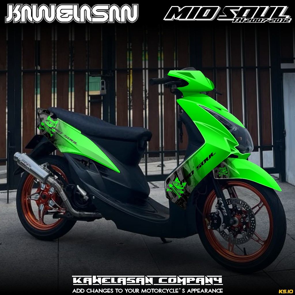 COD Sticker Decal Full Body Motor Yamaha Mio Soul Karbu Tahun 2007 2008 2009 2010 2011 2012 Sticker 