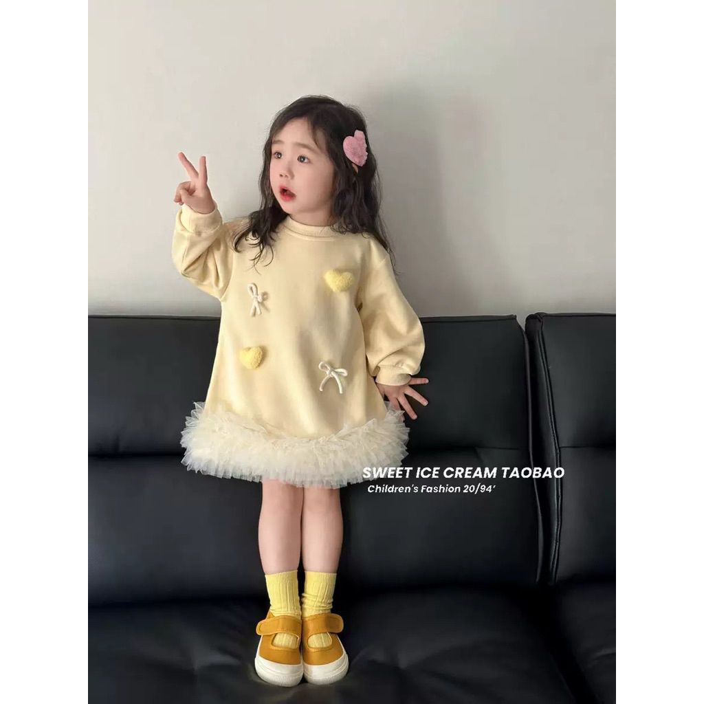 Dress Anak Perempuan 1-2 Tahun Gaun Anak Perempuan Fashion Korea, Gaun Ulang Tahun Baju anak Perempu