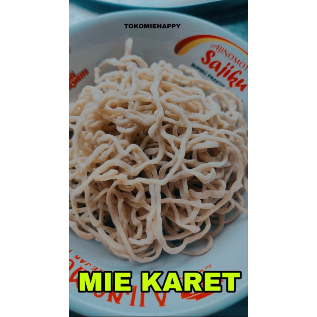 1 kg Mie Karet Mentah Homemade Mie Telur Mie Kecil Keriting