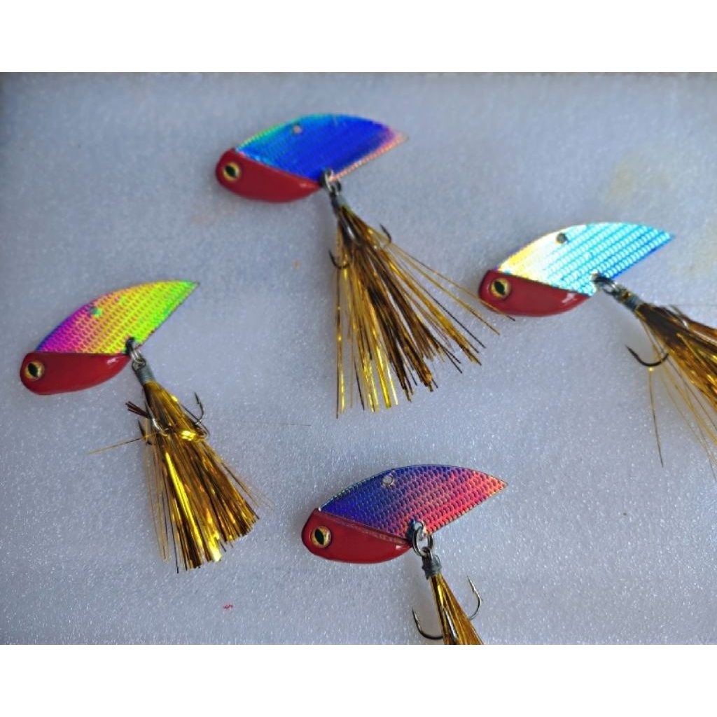 umpan casting hs sirip hiu / half solid / vibra / umpan gabus / toman