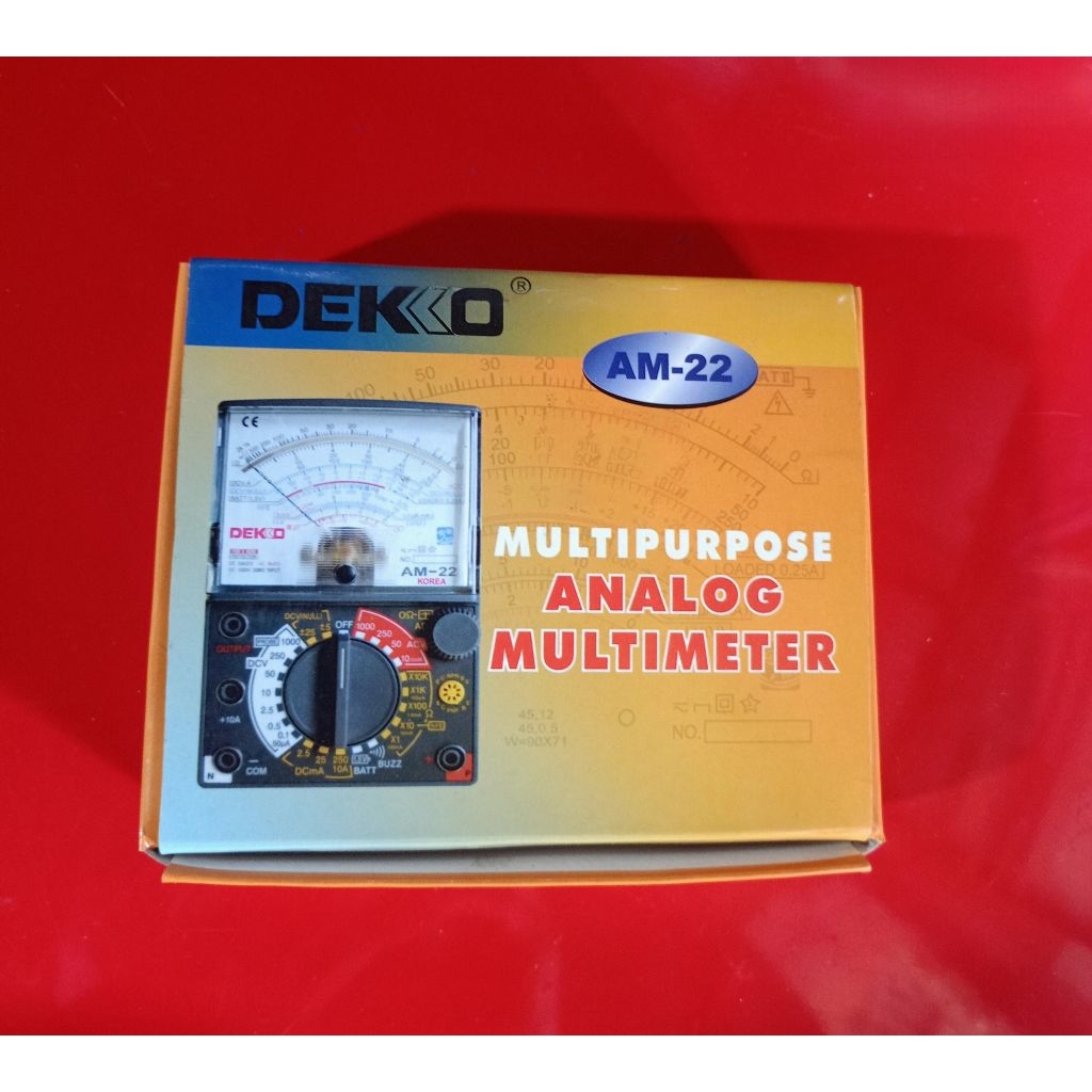 Multi Tester Analog Multimeter Dekko AM-22