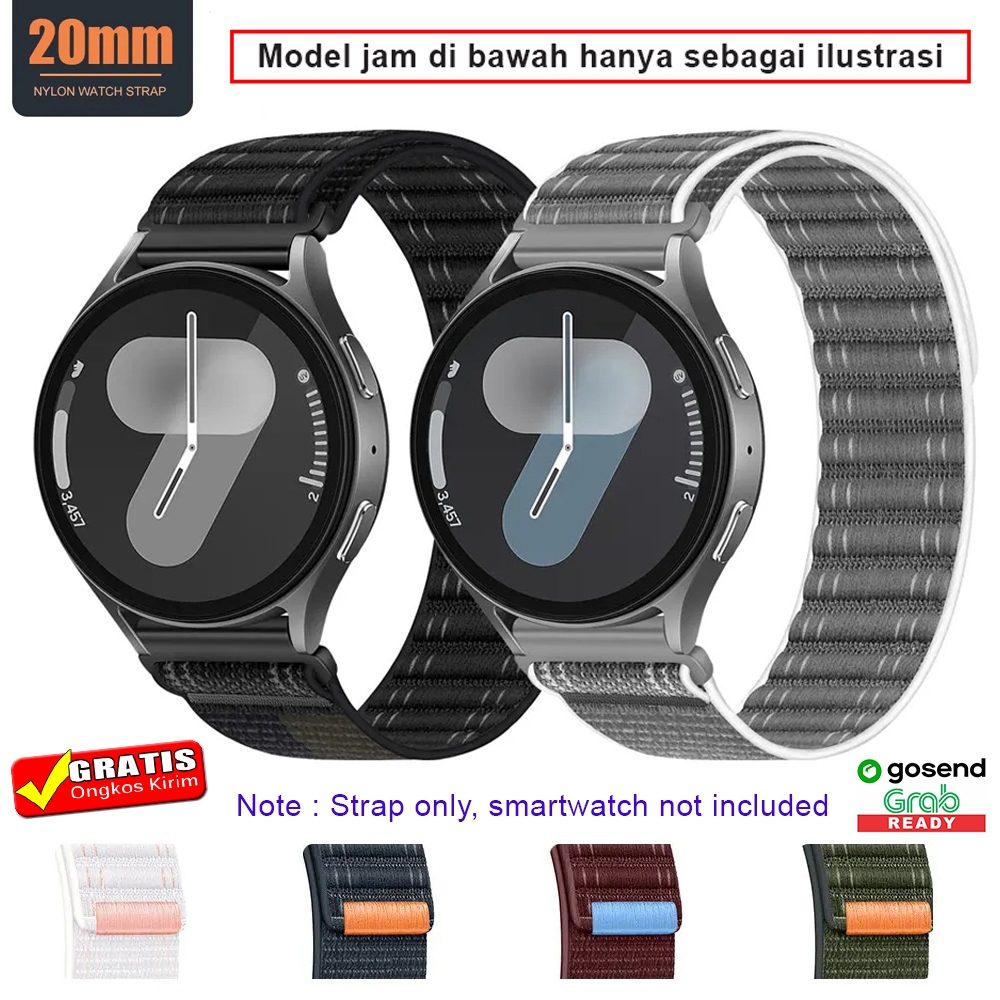 Strap Tali Jam FOR AMAZFIT GTR MINI - AMAZFIT GTR 42MM - Model Wave Patterned Nylon 20MM