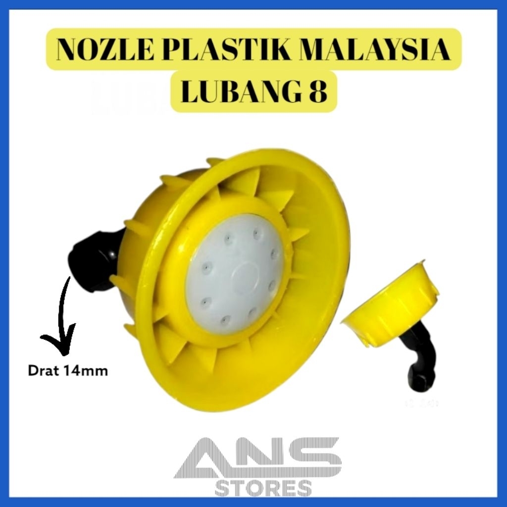 Nozzle / Nozel Sprayer Plastik Malaysia PB LUBANG 8
