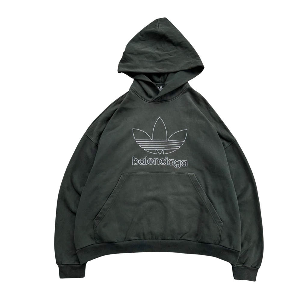 Adidas x Baleciaga Hoodie Large Fit Green