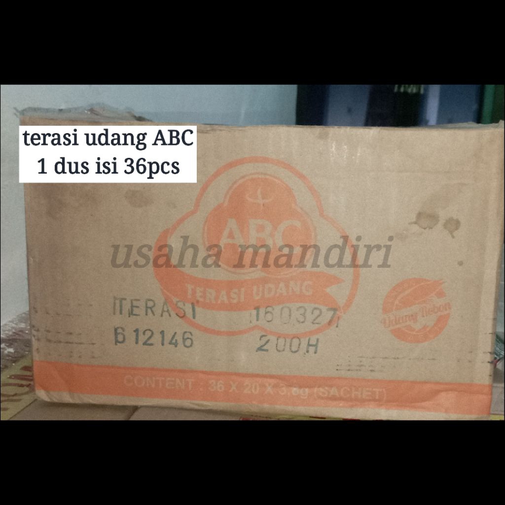 terasi udang ABC 1dus isi 36pack