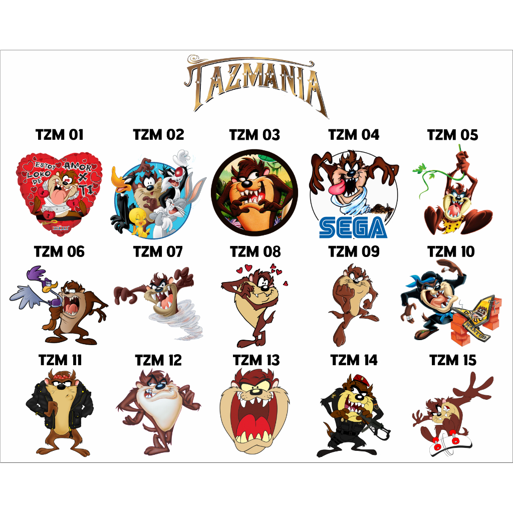 TAZMANIA STIKER SABLON SETRIKA DTF