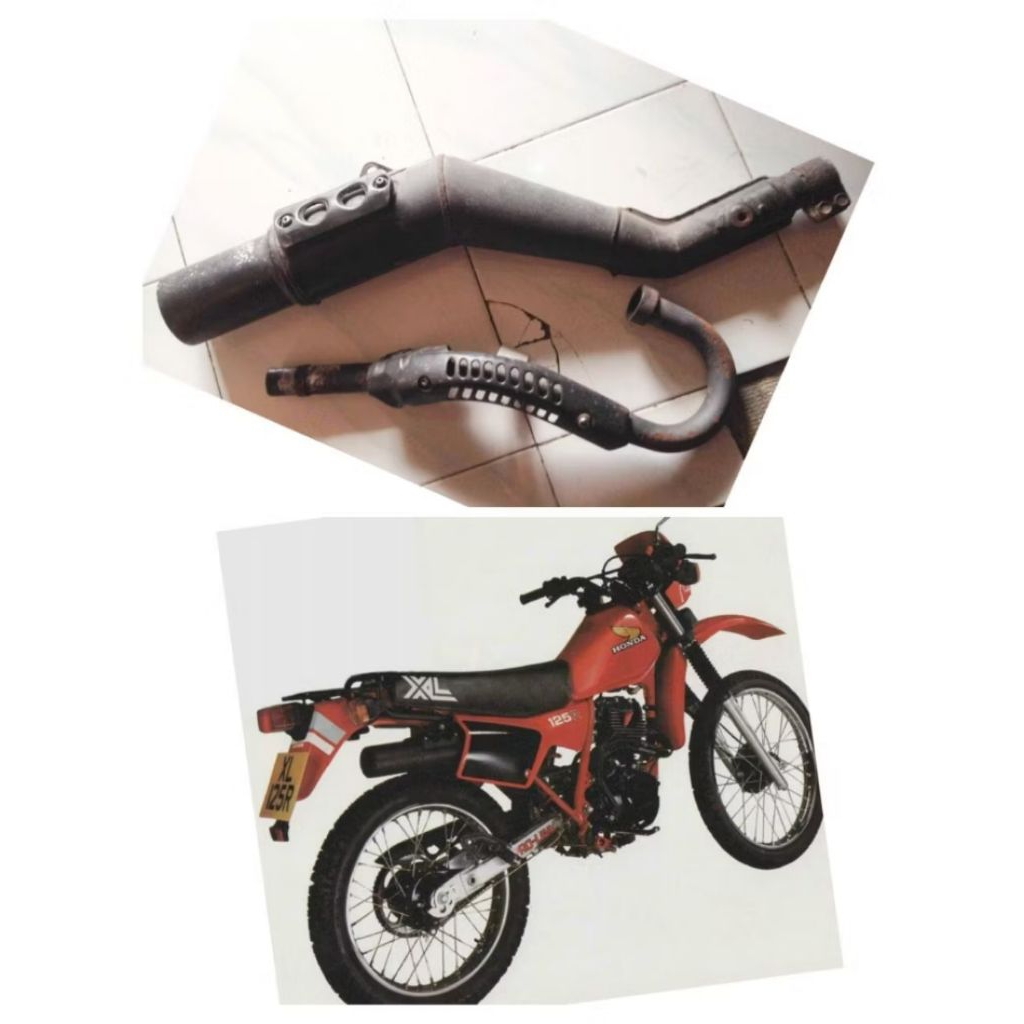 knalpot GOSHI 8201 honda xl xlr xl125 r xl125r XL125R original