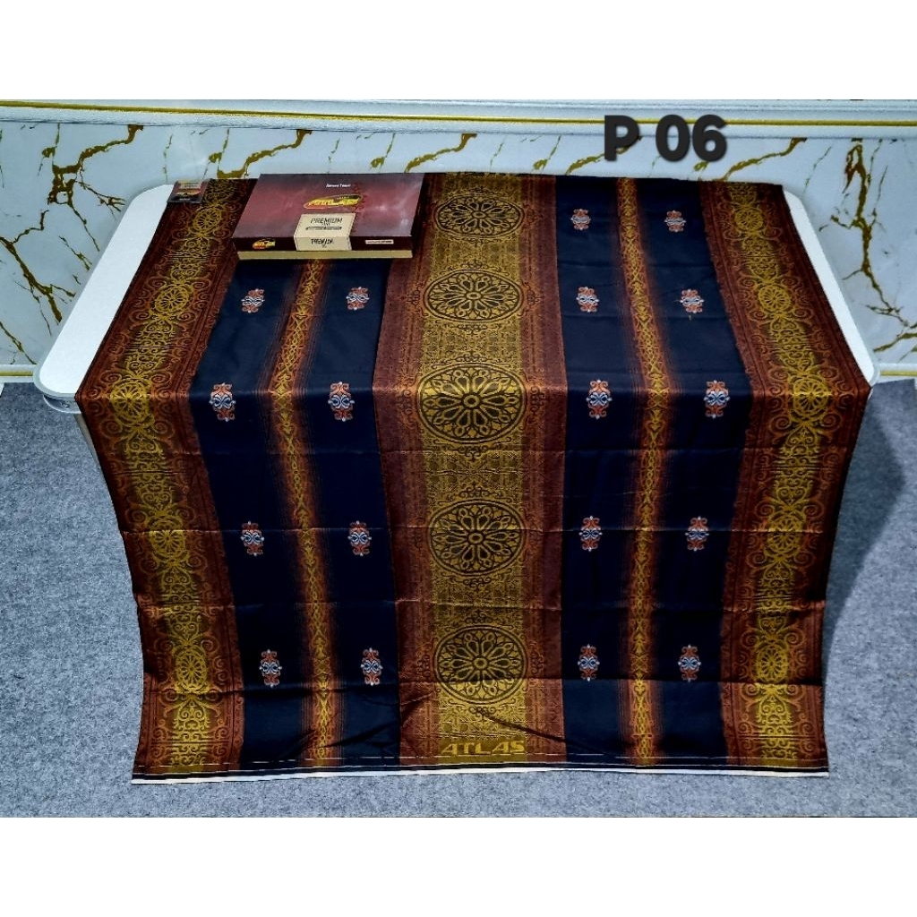 Sarung Atlas Premium 790 Gold jacquar songket