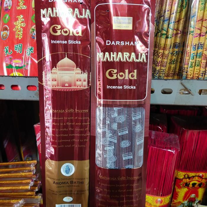 Hio India Maharaja Gold isi 50batang Hio Darshan Maharaja Gold Hio Sembahyang Dupa India Aromaterapi