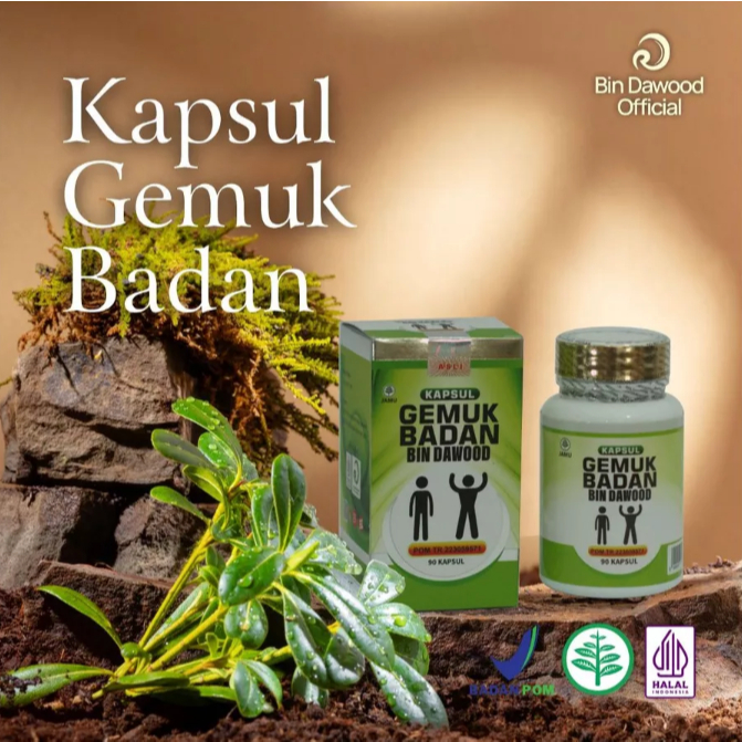 Kapsul Gemuk Badan isi 60 kapsul - Bin Dawood halal original Bpom