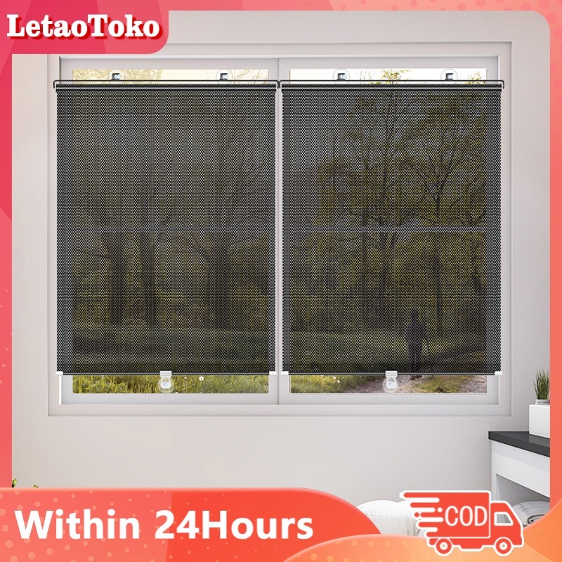 Tirai Gulung Pelindung Sinar Matahari Untuk Jendela Kaca - Tirai Anti Panas Kaca - Tirai Kedap Matah