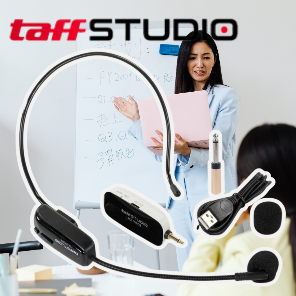 TaffSTUDIO HX-W002 MIK Microphone Wireless Bando Imam Masjid