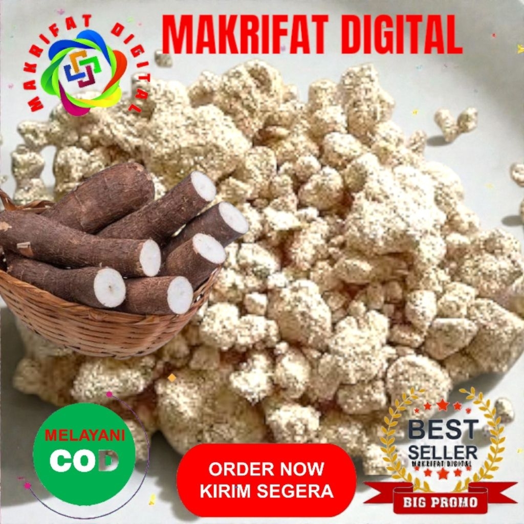 MAKRIFAT DIGITAL Paket 5 kg AMPAS SINGKONG ONGGOK GAMBLONG SINGKONG Feed Mix Campuran Pakan Penggemu